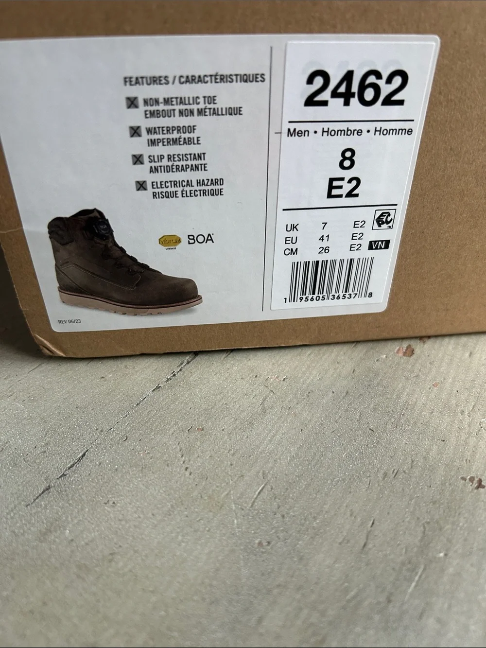 RED WING shoes Men's Brown Work Boots with BOA Closure